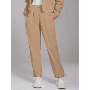 Greyson Montauk Nylon Jogger Pants Khaki Tan Adjustable Hem Size M